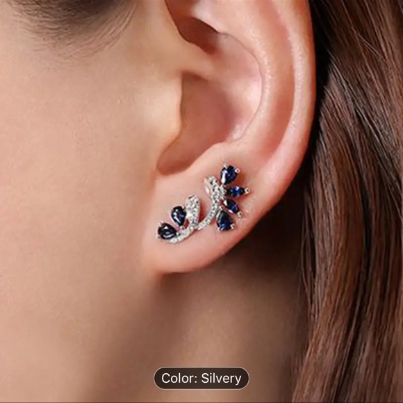 Silver plated earrings - Picture 3 of 4